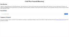 Desktop Screenshot of civilwarsearch.com