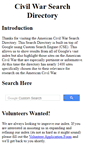 Mobile Screenshot of civilwarsearch.com